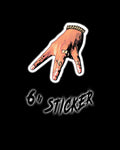 6" M Hand Sticker